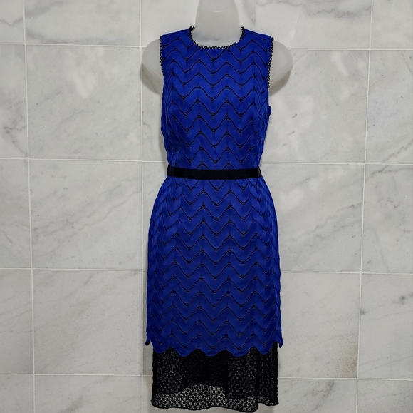 Antonio Melani Halloway Lace Sheath Dress 6 Sleeve - Picture 3 of 13